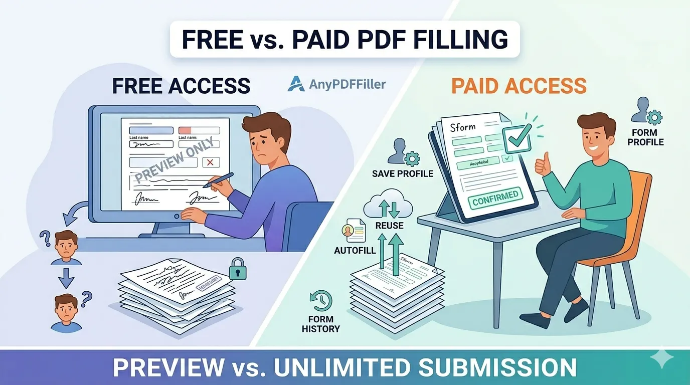 Fill PDF Online Free vs Paid – What Is the Difference?